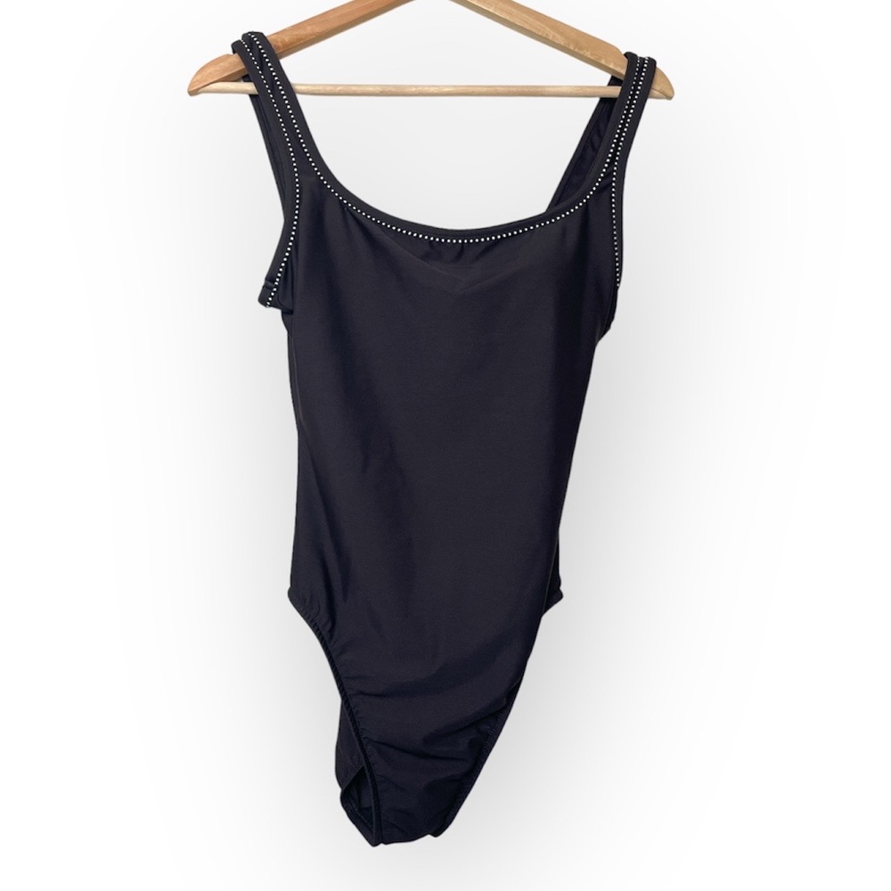 Miraclesuit Black Studded One Piece Swimsuit